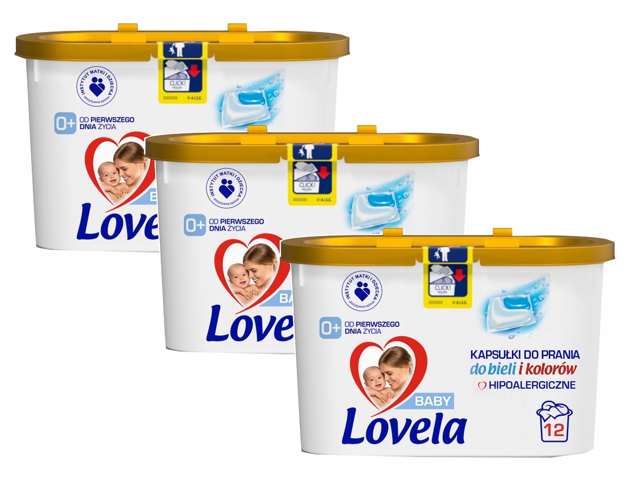

Lovela Kapsułki do prania dla niemowląt 12 szt x3