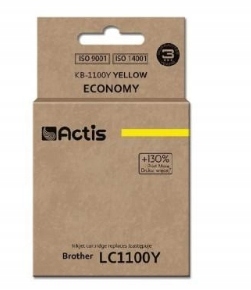Actis, Tusz do Brother KB-1100Y (zamiennik LC1100Y) yellow (żółty)