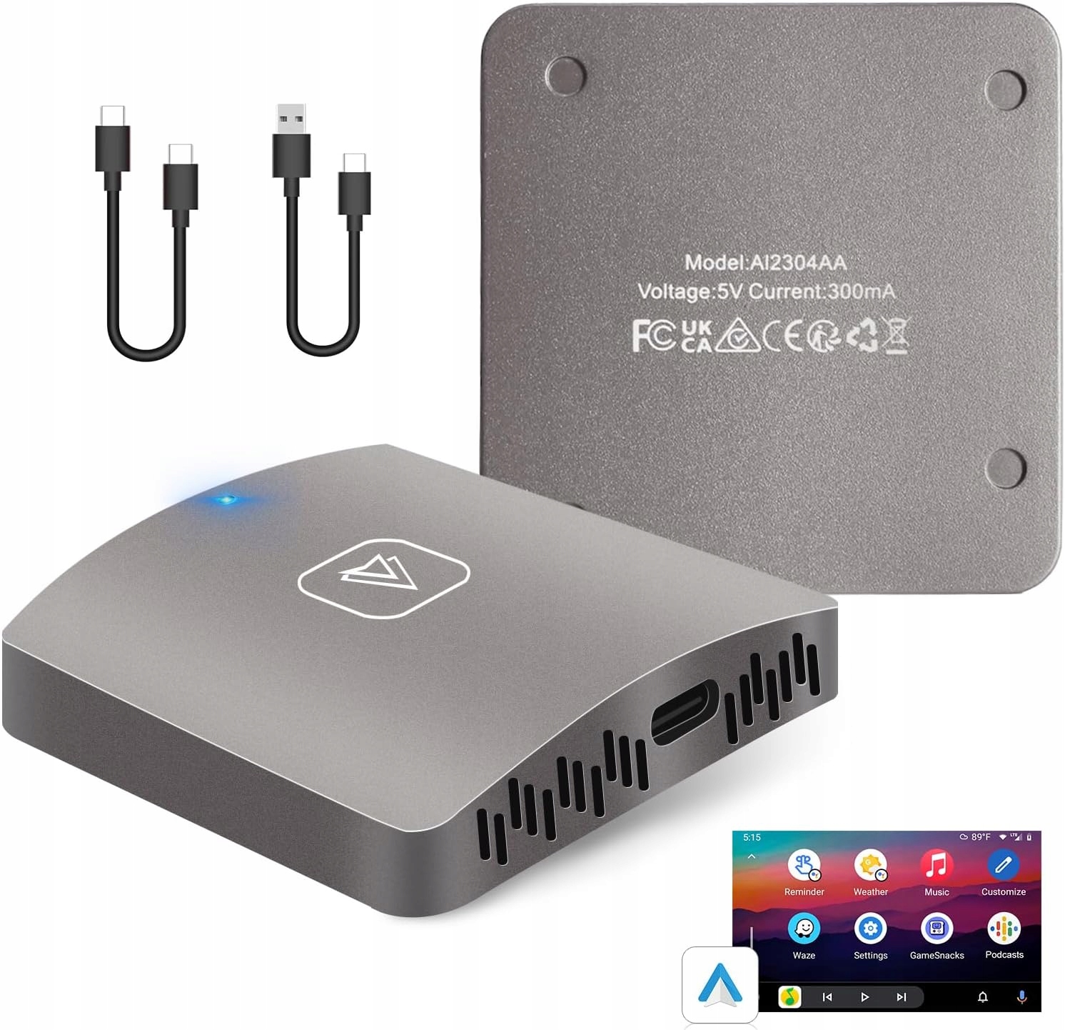 Carplay bezprzewodowy Adapter Bluetooth WIFI do Android Auto AI BOX