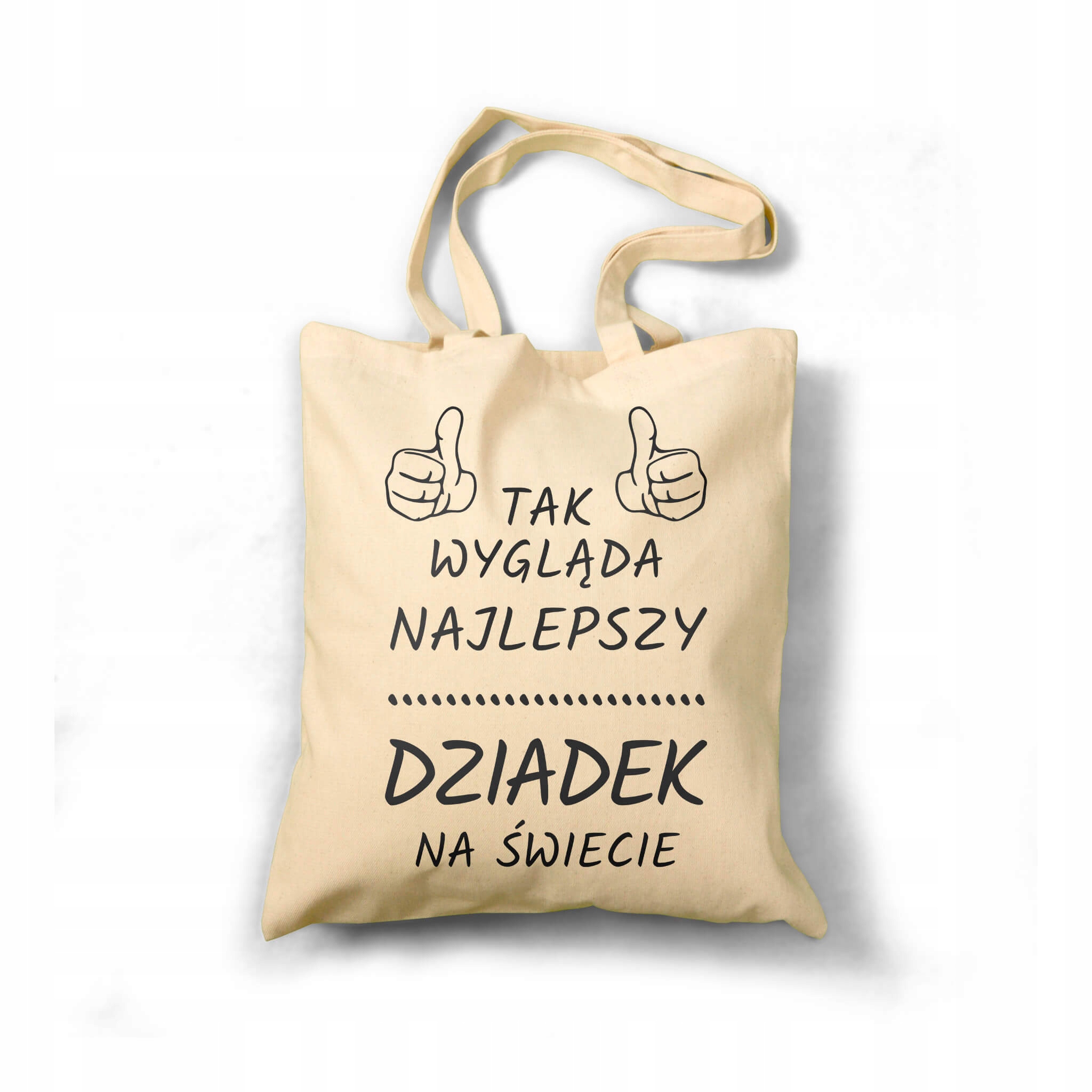 

Torba ekologiczna bawełniana ecru- Super Dziadek