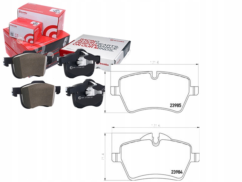 Brzdové Destičky Mini Paceman 12- Přední Brembo