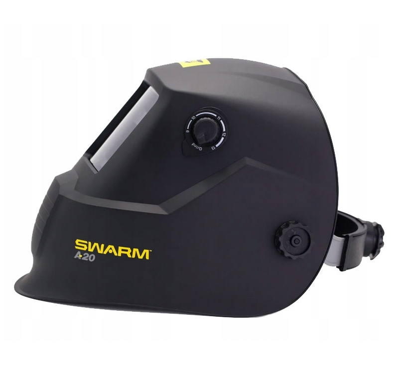 PRZYŁBICA AUTOMATYCZNA ESAB A20 SWARM MASKA CZARNA DIN 9-13 SAMOŚCIEMNIAJĄC Marka Esab
