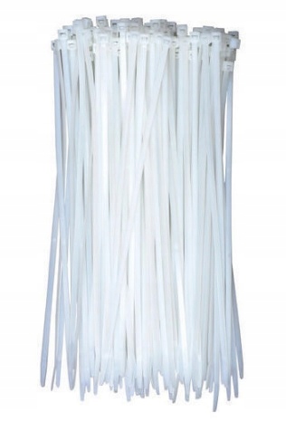 

100szt Opaski Zaciskowe Trytki Białe 4,8x120 mm