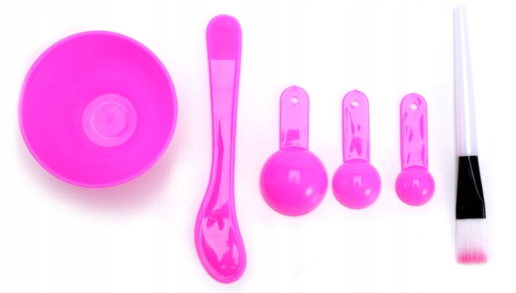 ZESTAW DO ALG MISECZKA 3 MIARKI PĘDZELEK