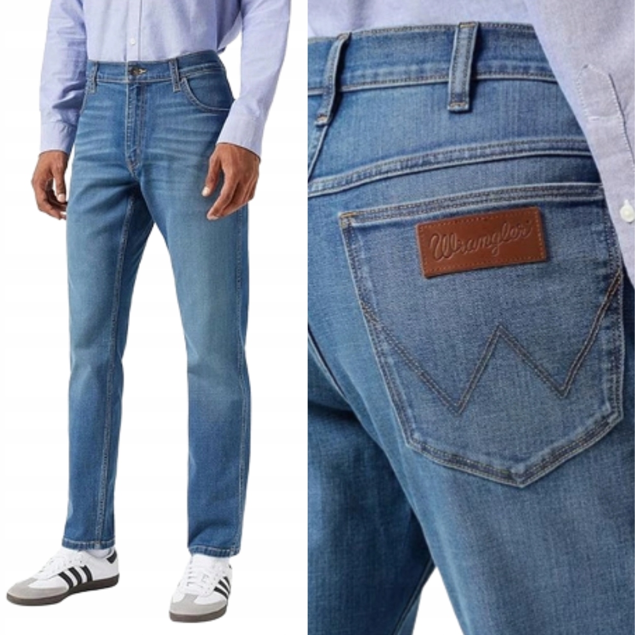 Wrangler Athletic Fit regular tapered elastické džínové kalhoty W32 L34