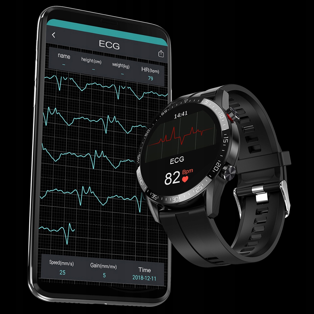 ZEGAREK SMARTWATCH CIŚNIENIOMIERZ EKG ROZMOWY IP68 Kolor wielokolorowy