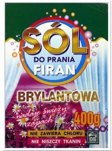 

Sól Brylantowa Do Prania Firan i Zasłon 400g (8pr)