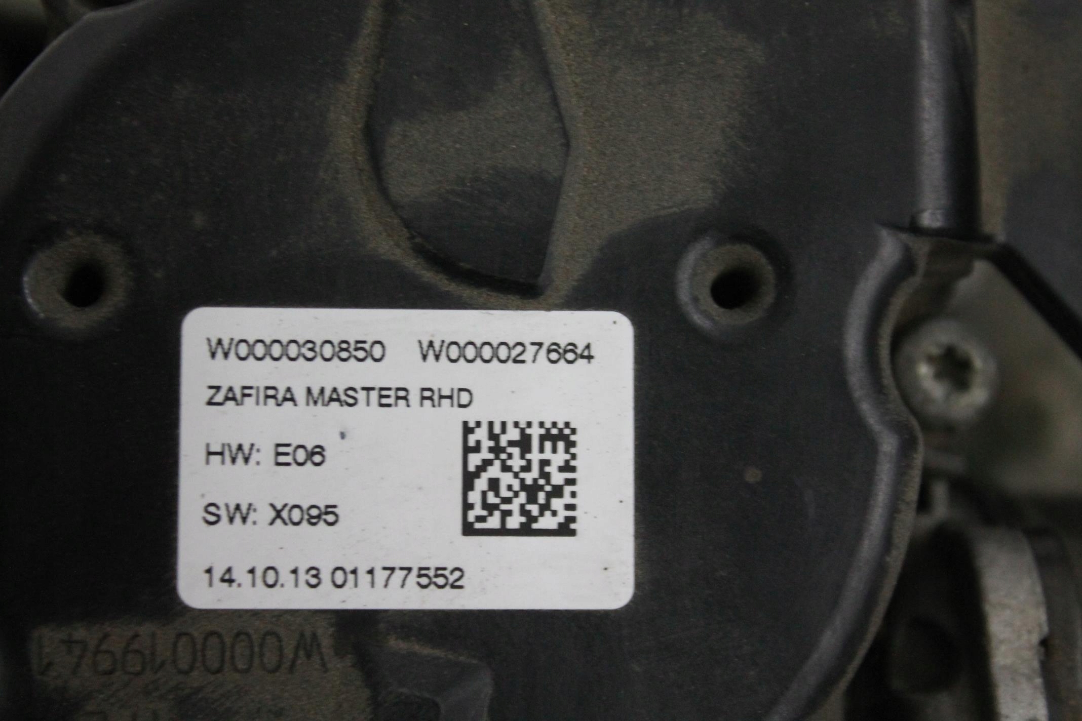 wiper mechanism front W000027366 ZAFIRA C UK