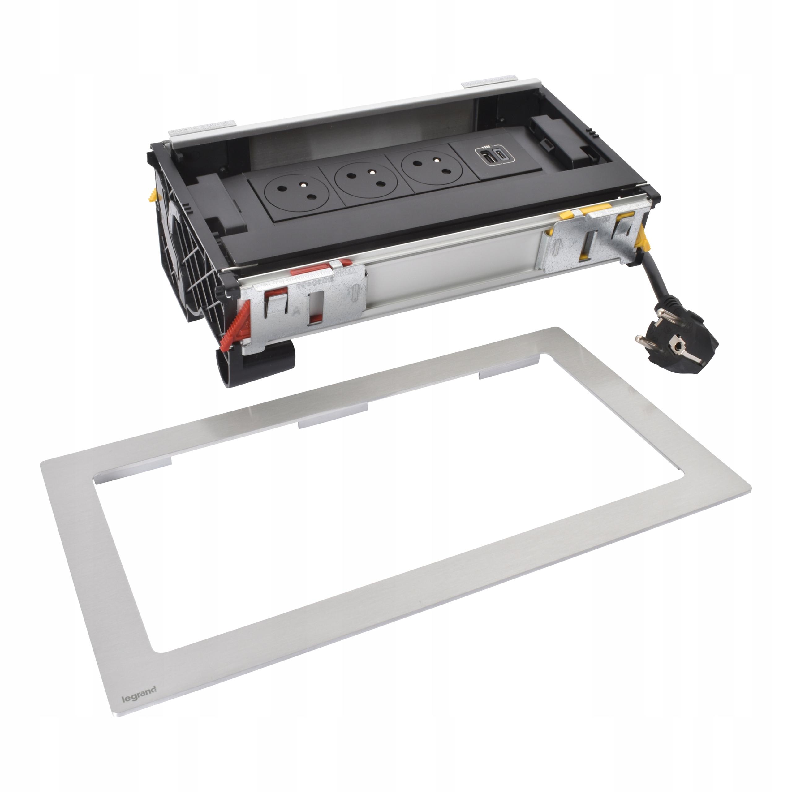 Nábytková zásuvka zasúvateľná do trojitej dosky Usb A+c Legrand 654850
