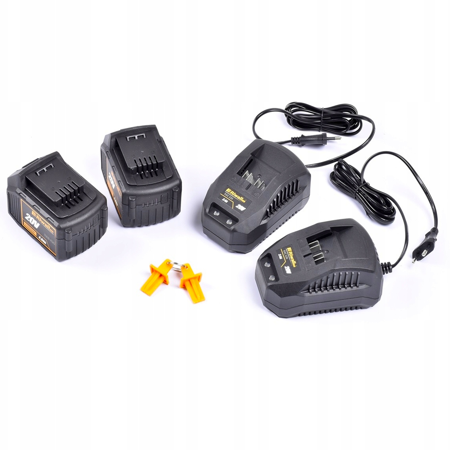 KOSIARKA AKUMULATOROWA RIWALL 3820 40V 8Ah 38cm + 2aku + ładowarka mocna Kosz z koszem