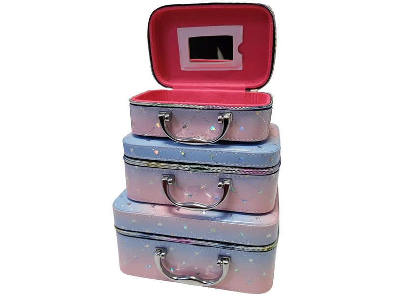 Extralink Lifestyle Dámská kosmetická taška Organizér Kufřík na kosmetiku 3W1 2
