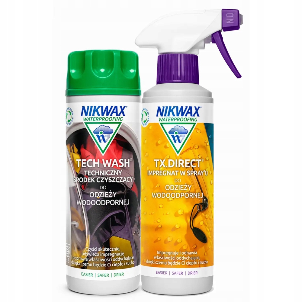 Zestaw Nikwax Tech Wash TX.Direct Spray-On 2x300ml do Gore-Tex Membran
