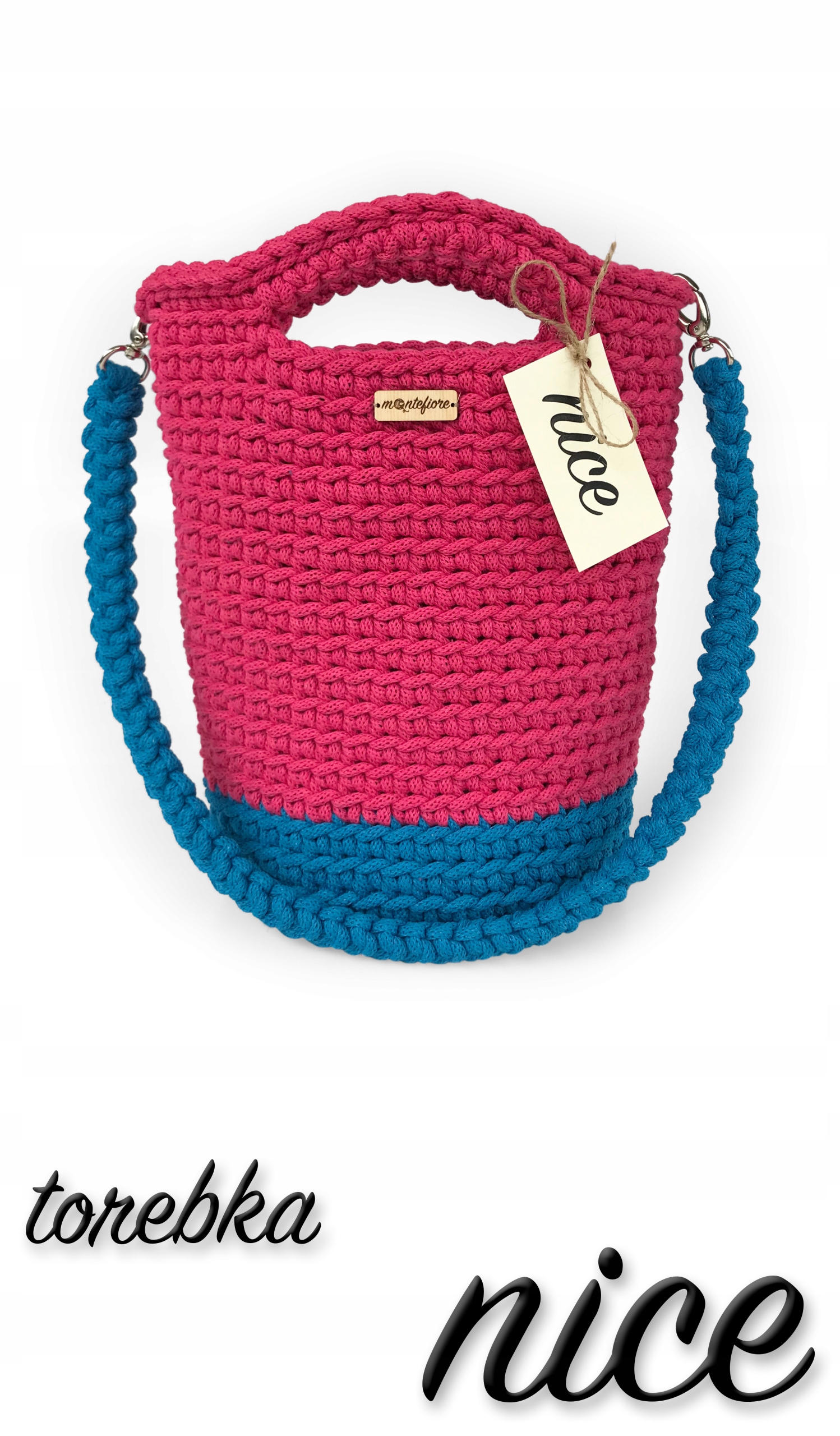 TORBA TOREBKA NA RAMIĘ Z BAWEŁNY HANDMADE KOLORY EAN (GTIN) 4361978387194