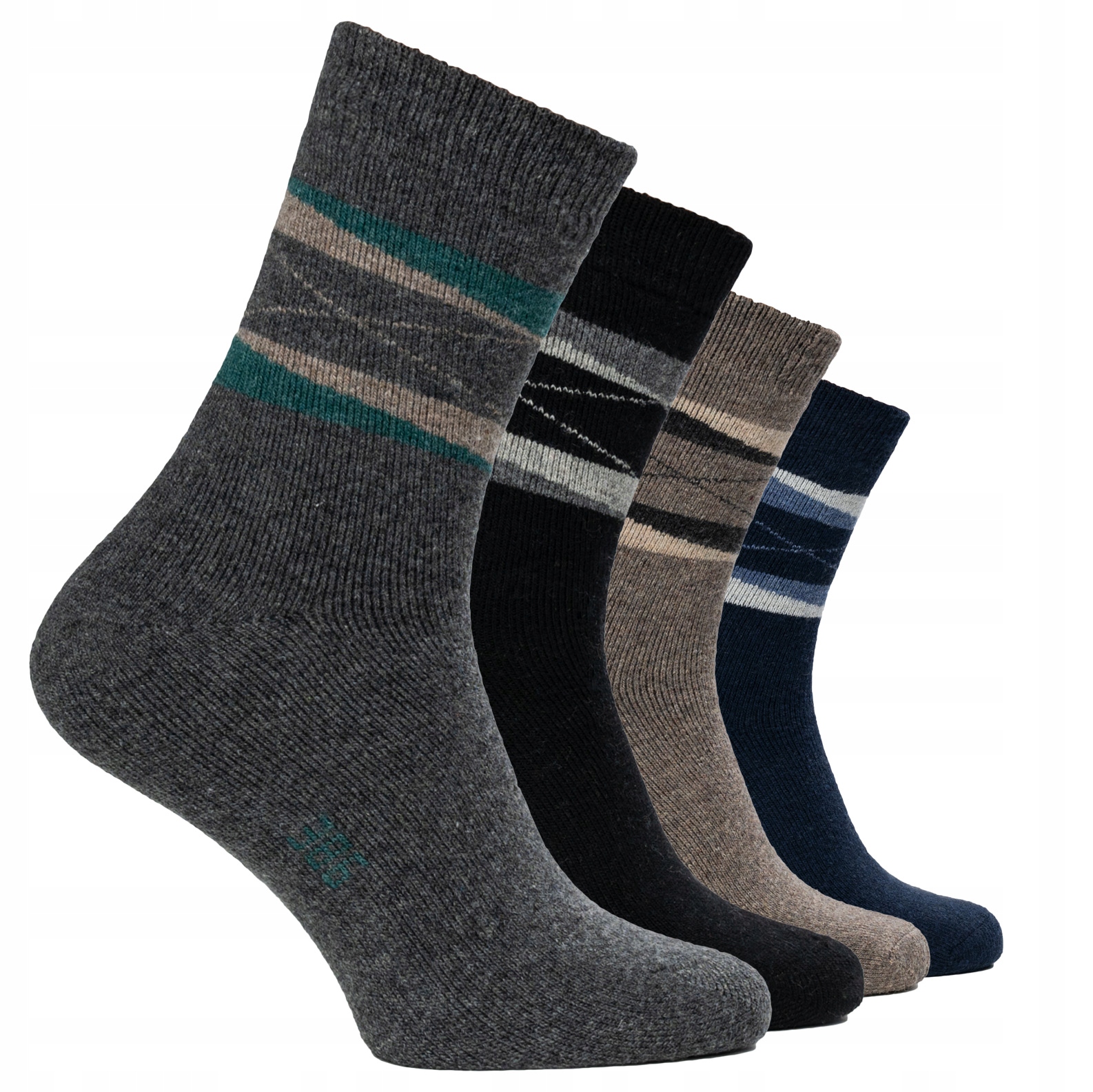 

3 Ciepłe Skarpety Męskie Wełniane Angora 386 39-42