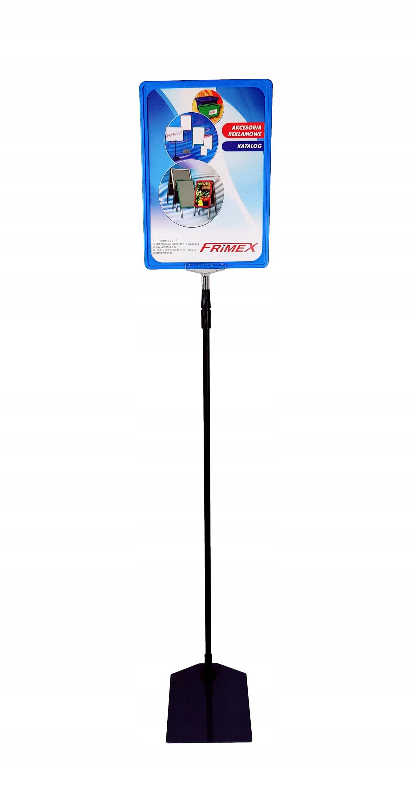 

Stojak reklamowy teleskopowy 150cm z ramką A4 Cn