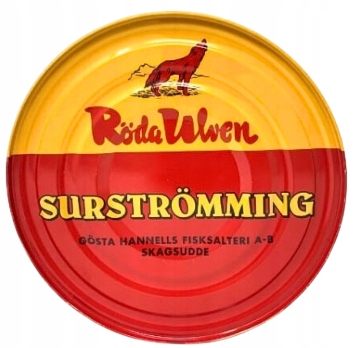 Levně Švédský kysaný Sleď, Surströmming Roda Ulven, plechovka 400 g, páchnoucí