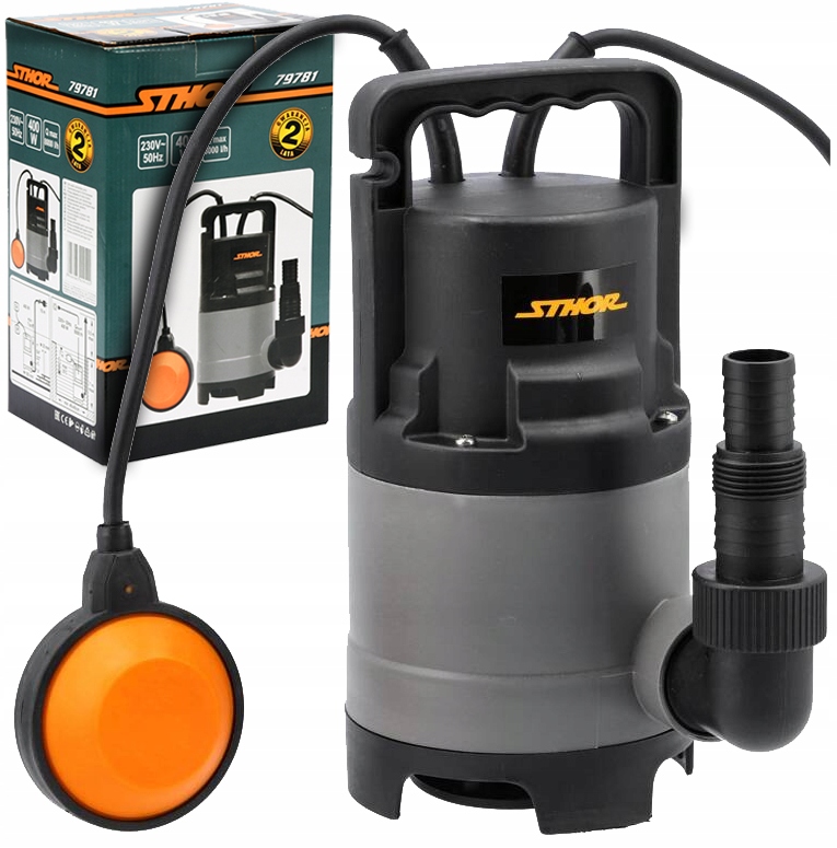 Pompa Zanurzeniowa Do Wody Brudnej Czystej Ścieków Z Pływakiem Sthor 400W