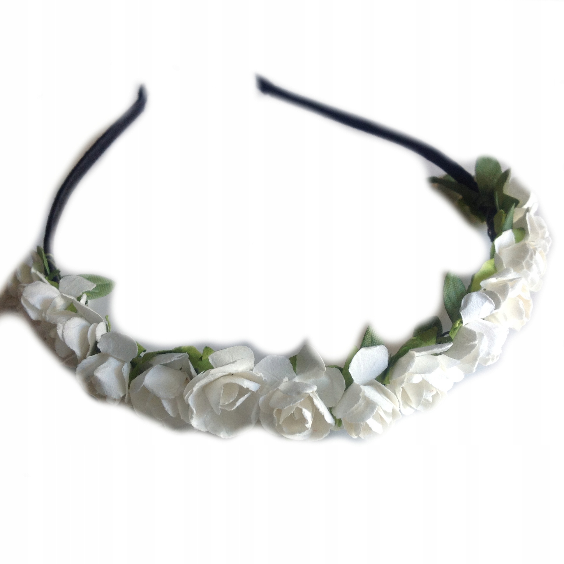 

Opaska z kwiatami,DRUHNA,ŚLUB,BIAŁA