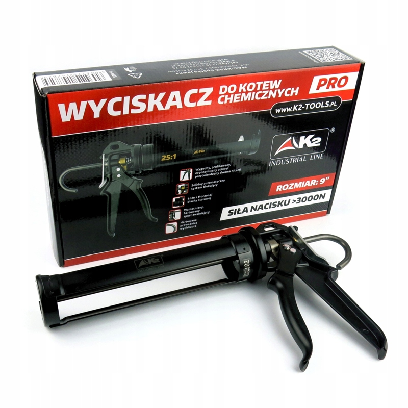 

Wyciskacz do kotew chemicznych silikonu 9"