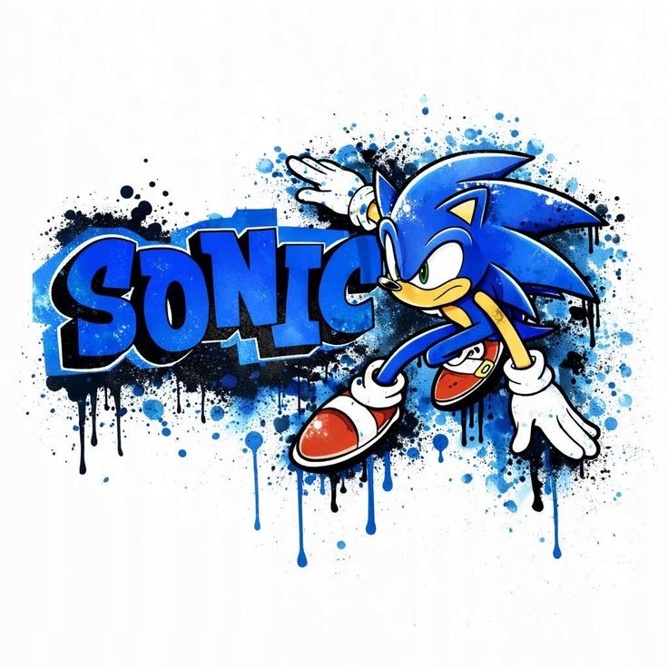 Naklejka 3D na Samochód Auto Gadżety Wodoodporna Sonic Sonik Jeżyk 4