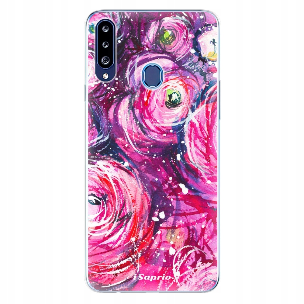 Silikonowe etui iSaprio Pink Bouquet do Samsung Galaxy A20s