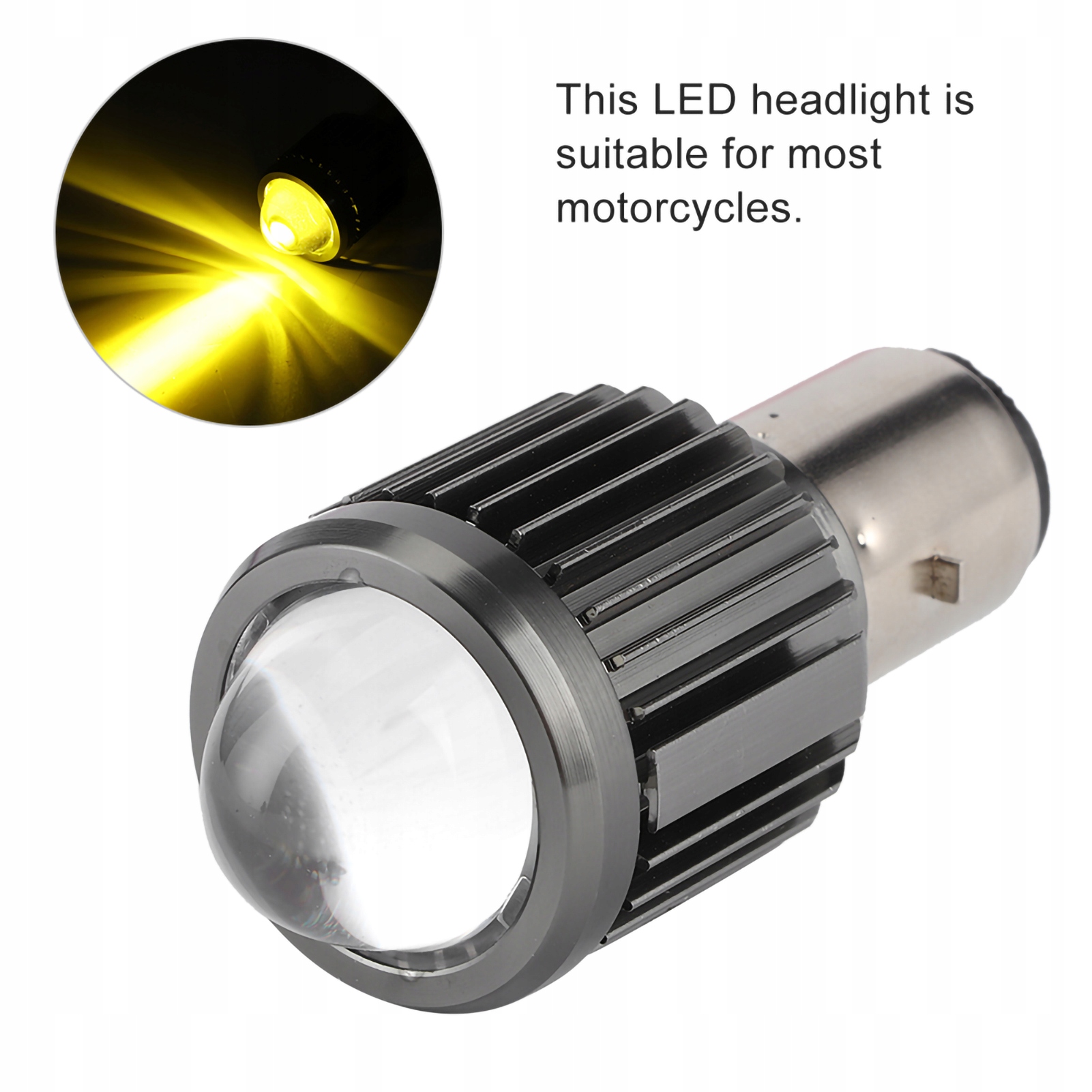 BA20D MOTOCYKLOWA ŻARÓWKA DO REFLEKTORÓW LED Stan opakowania oryginalne