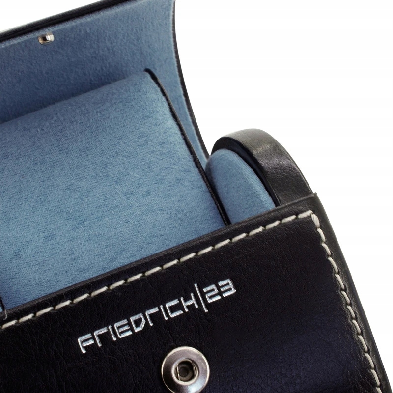 Etui skórzane podróżne na 1 zegarek Bond/ czarne Liczba miejsc na zegarki 1