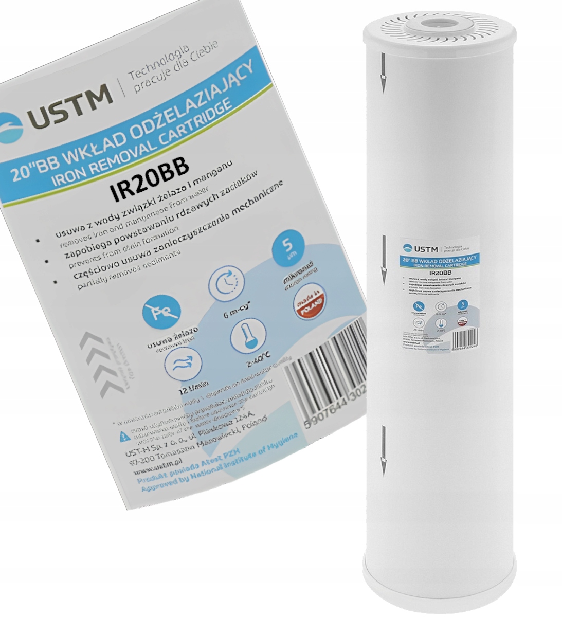 Wkład Filtr do Wody Odżelaziający 20'' Big Blue Ustm