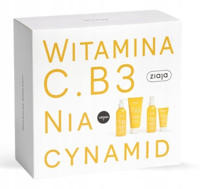 Ziaja Kosmetická sada Vitamín C. B3 Nikotinamid Denní krém 50 ml Bals