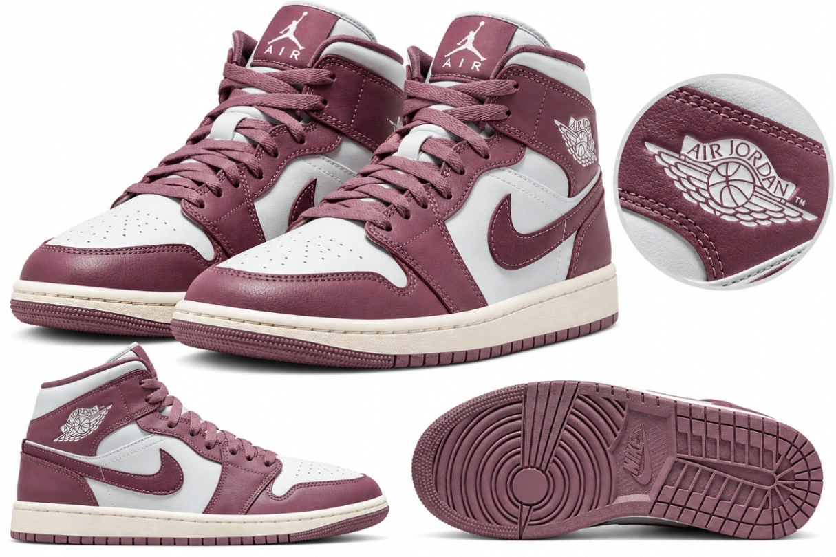 Sportovní boty Tenisky Nike Air Jordan 1 Mid Sky Mauve BQ6472-050 44,5