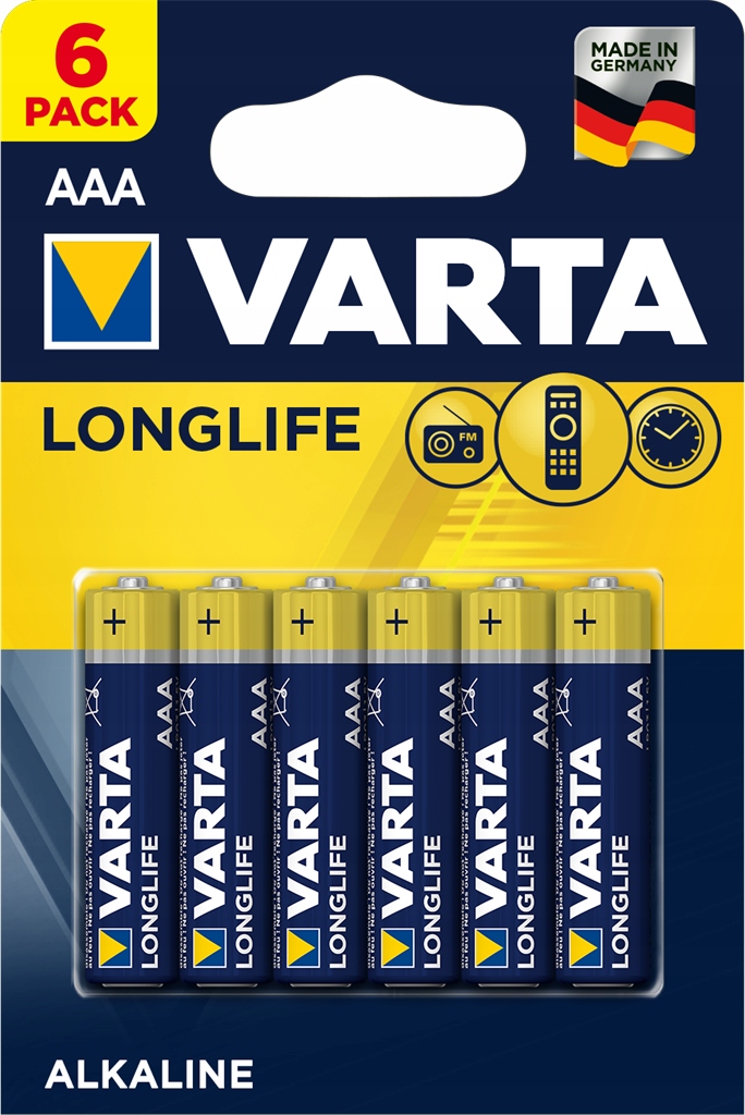 Varta Baterie alkaliczne R03 Aaa 6x Long Life 4103