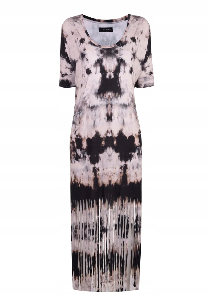 Šaty Religion Backbeat Thunder Print Béžová Xs