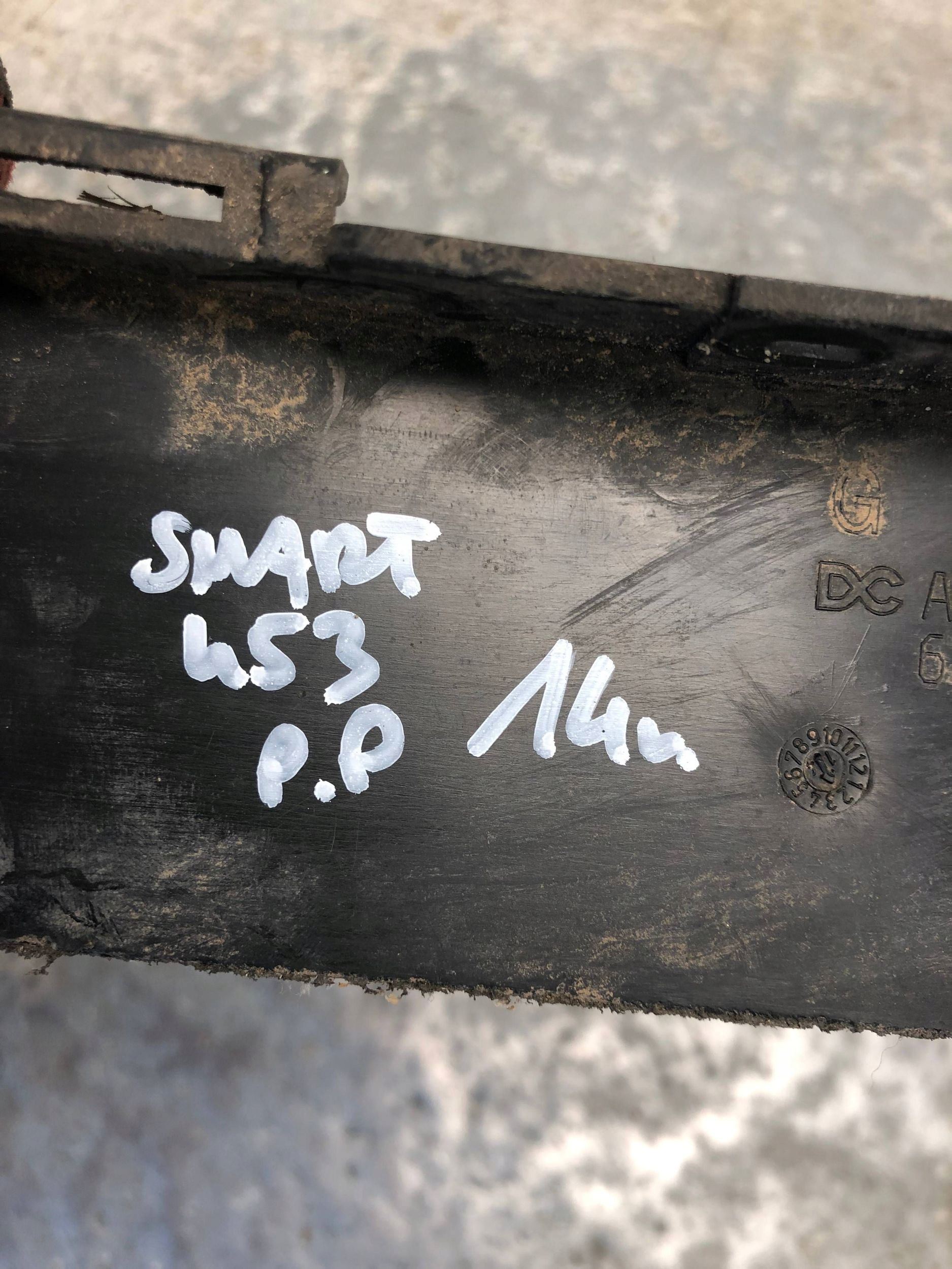 lišta nárazníku pravý předek SMART 453 A4538851125