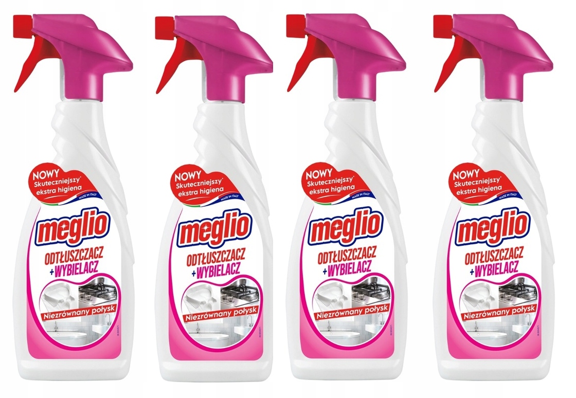 Levně 4xMEGLIO Prostředek na odmašťování a bělení 650 ml