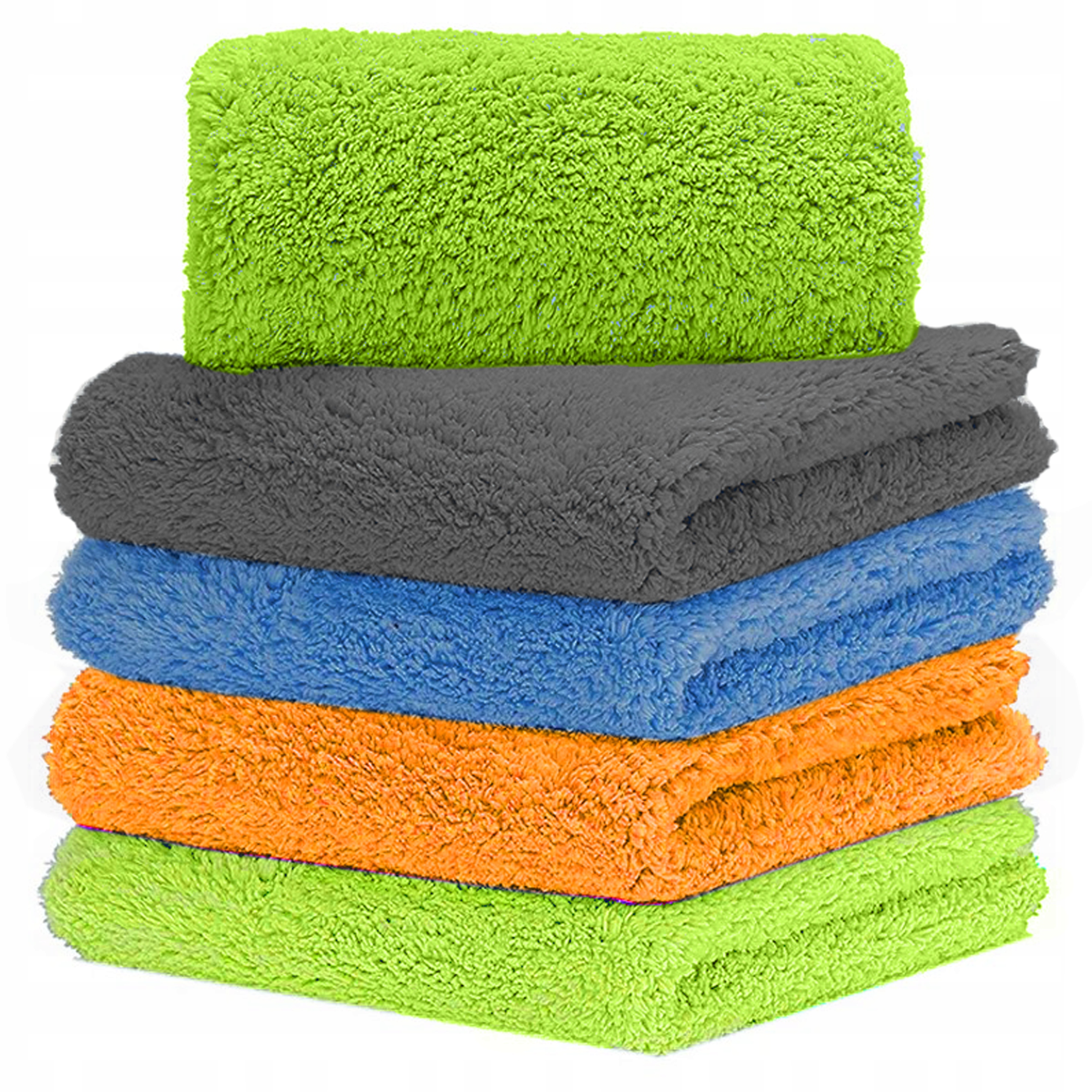 5x Miękka Scierka Sciereczka Z Mikrofibry Do Sprzątania Detailingu 40x40cm