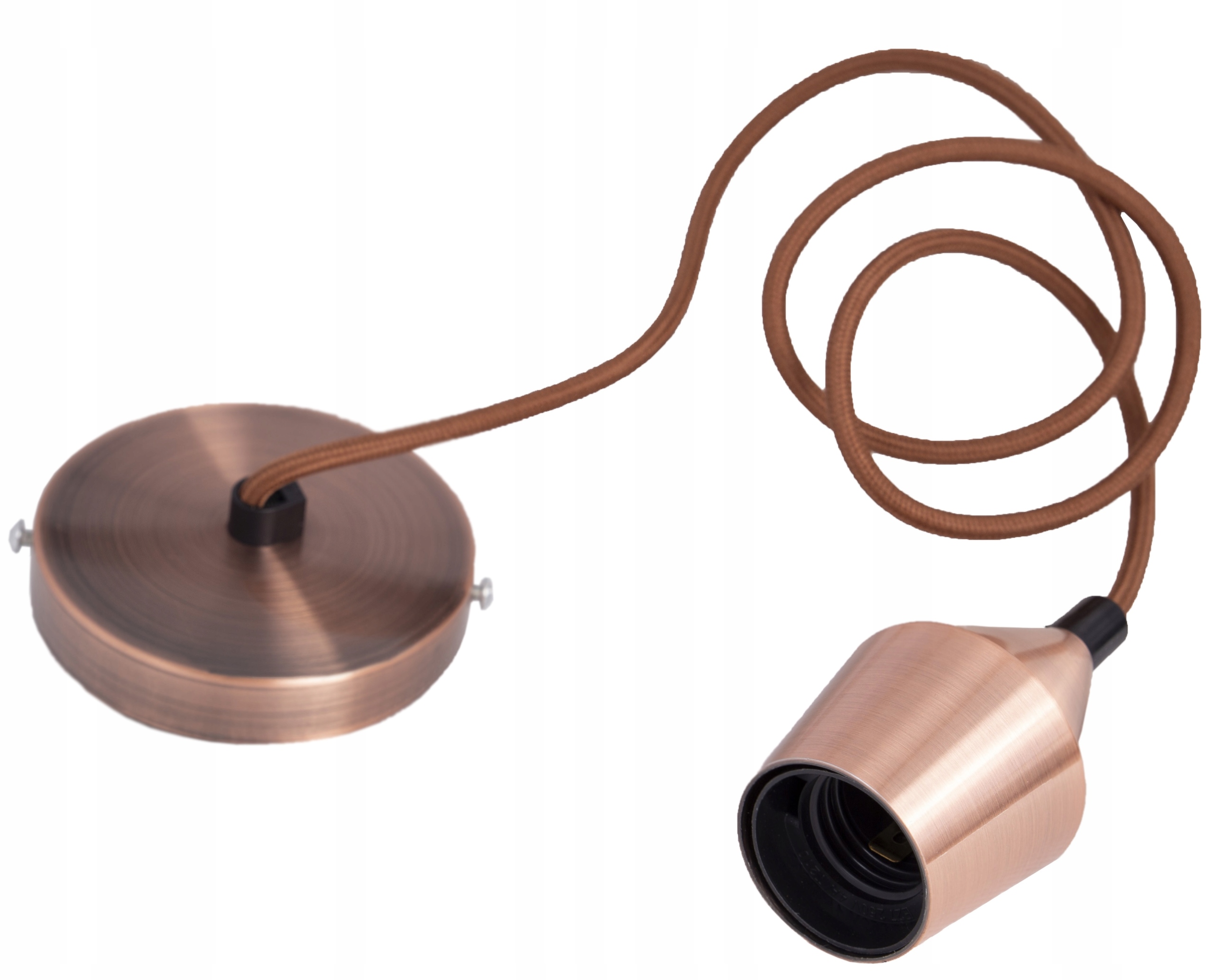 

Lampa sufitowa wisząca antyczna miedź oprawka E27