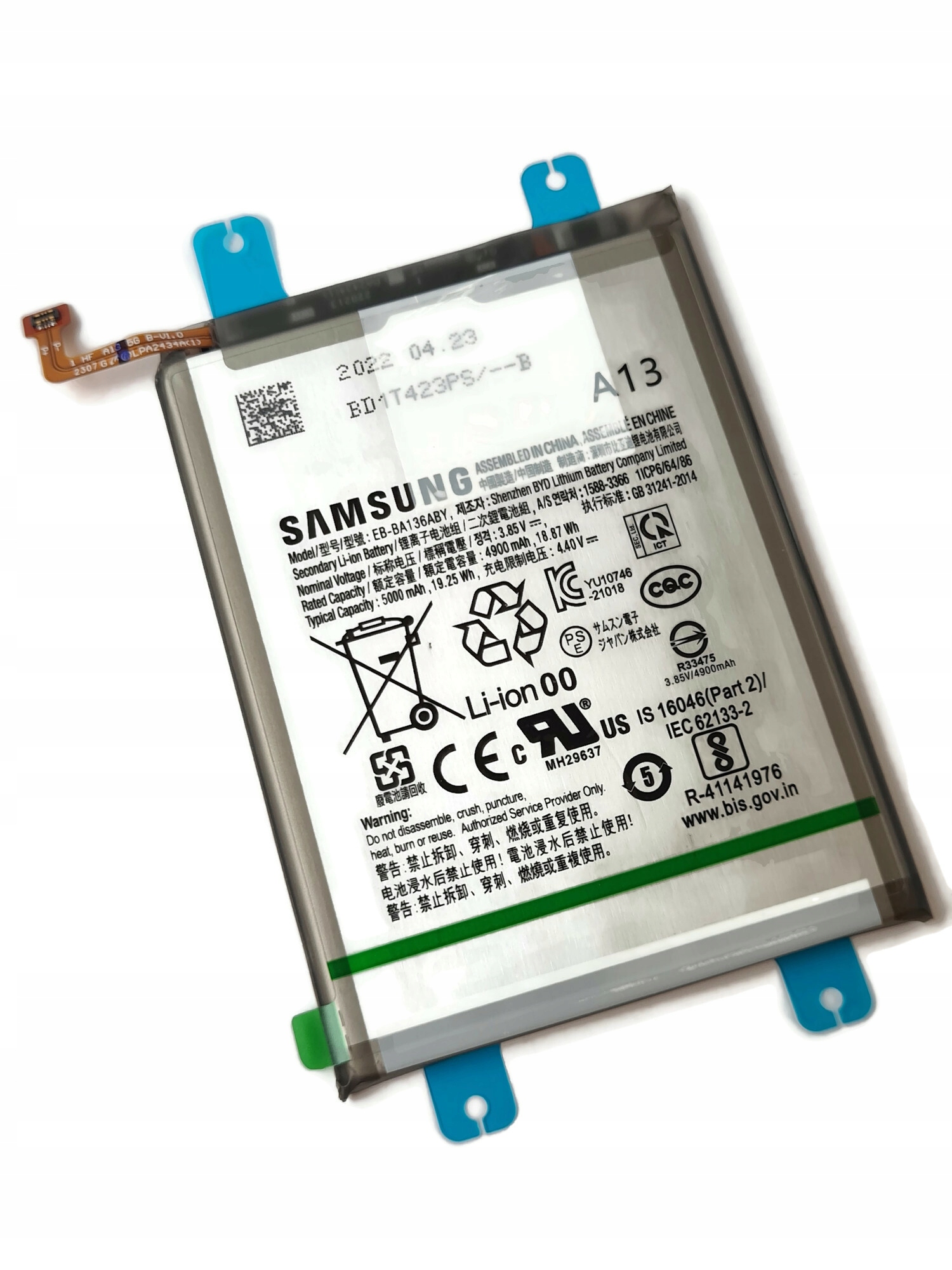 Org Nová originální baterie pro Samsung Galaxy A13 5G (SM-A136)