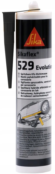 Masa natryskowa uszczelniacz SikaFlex 529 Evolution czarna 290 ml