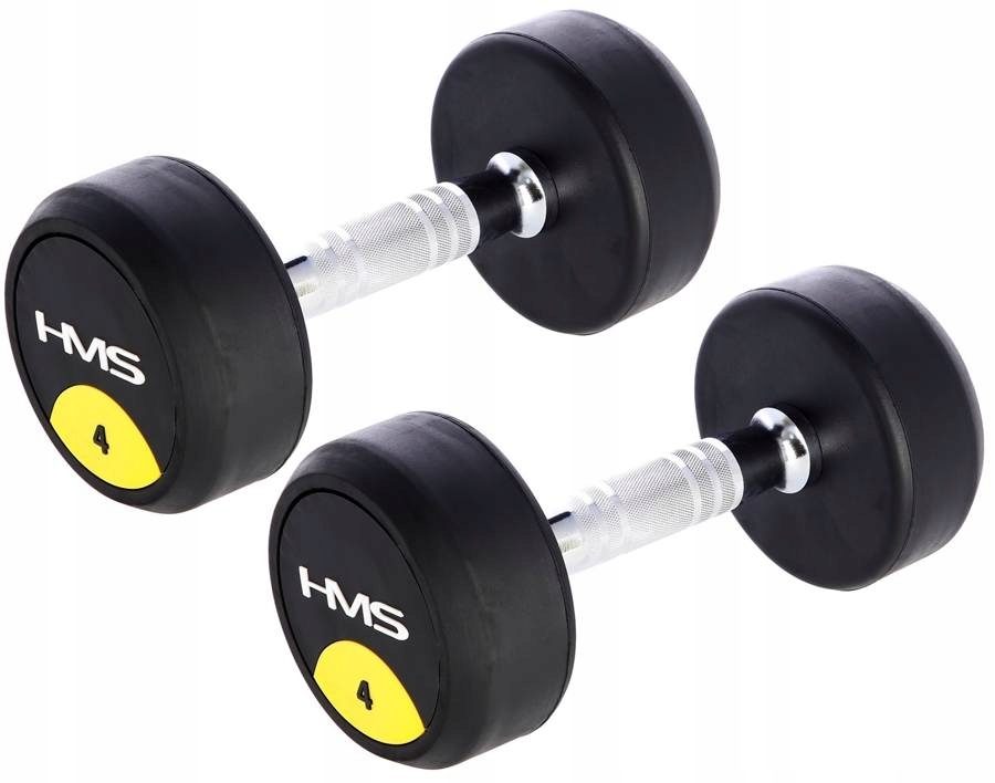 Chromovaná činka Hantelka Závaží pro trénink fitness cvičení 2 x 4 kg