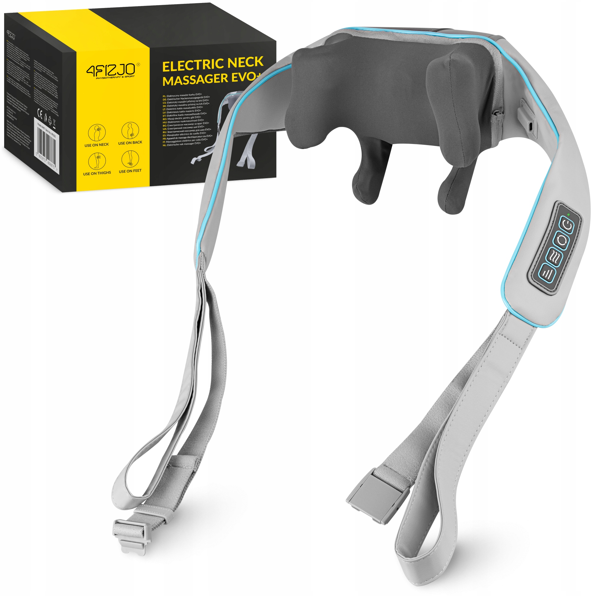 Masażer Do Szyi Karku Pleców Shiatsu Bezprzewodowy Pas Poduszka Masująca