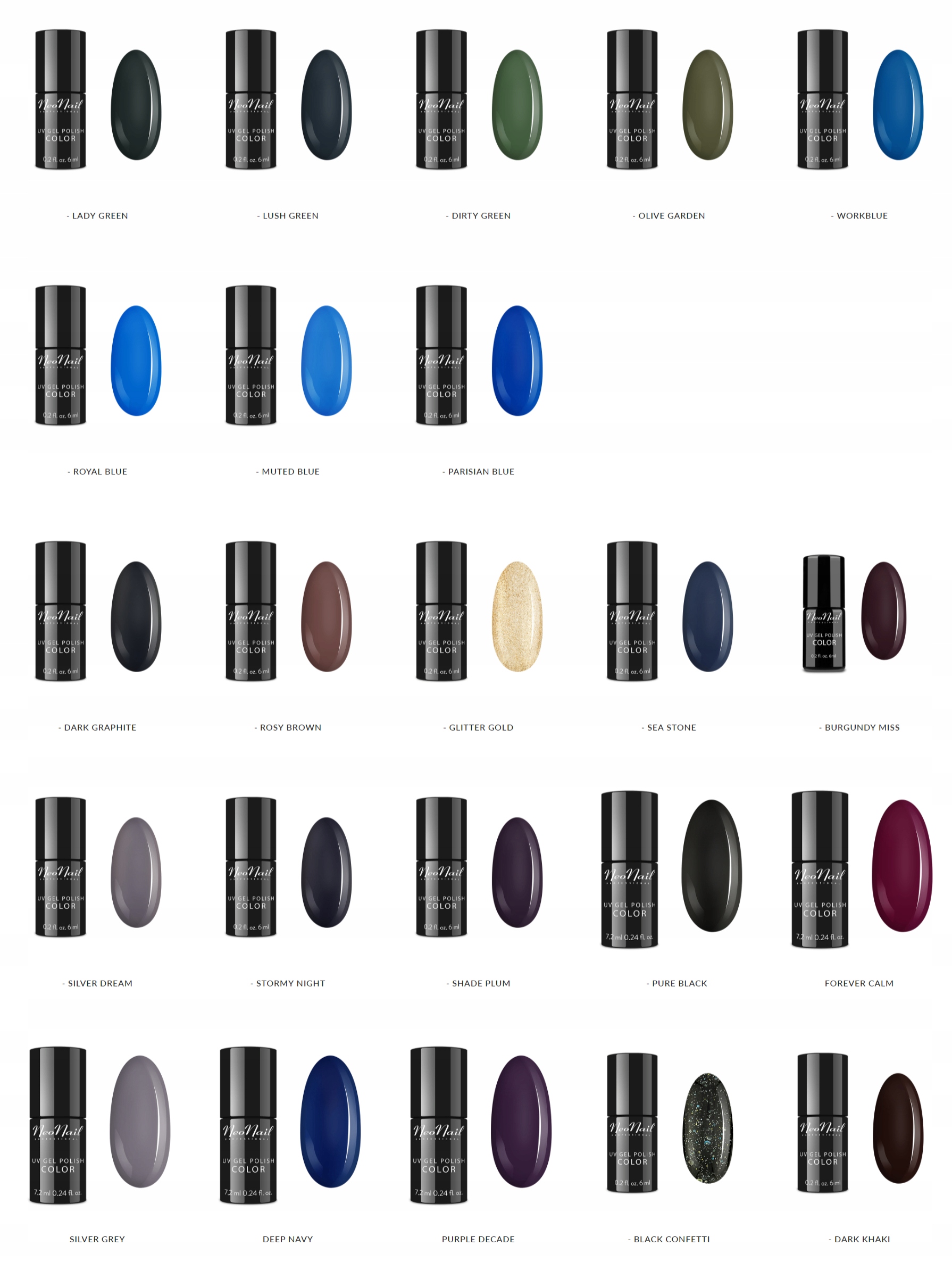 NeoNail LAKIER HYBRYDOWY GRUNGE Pure Black Kolekcja Grunge