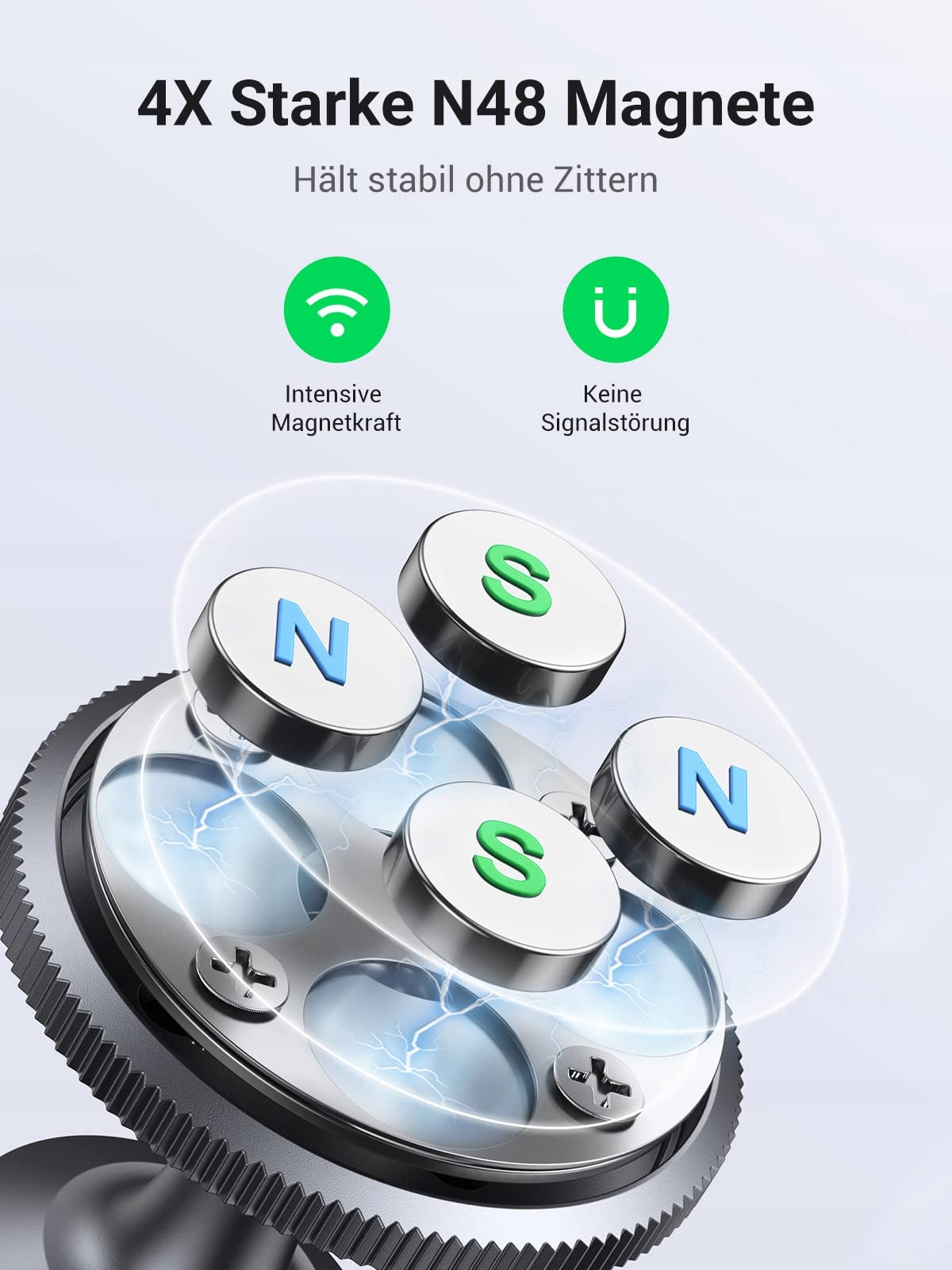 UGREEN Magnetyczny Uchwyt Samochodowy 360° do iPhone 15 14 Galaxy S23 — miniatura 2