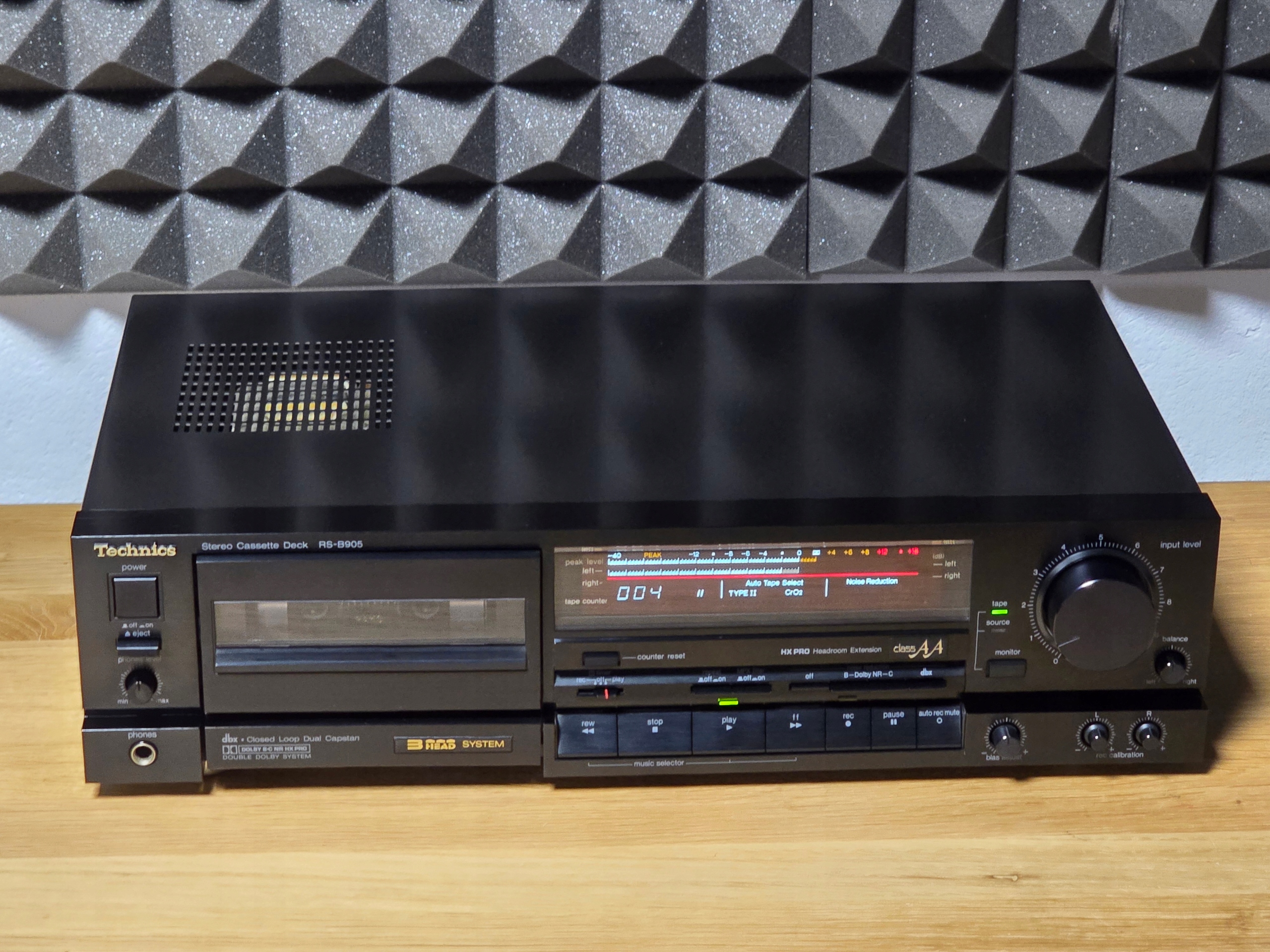 TECHNICS RS-B905 MAGNETOFON DECK JEDNOKASETOWY TOPOWY MODEL