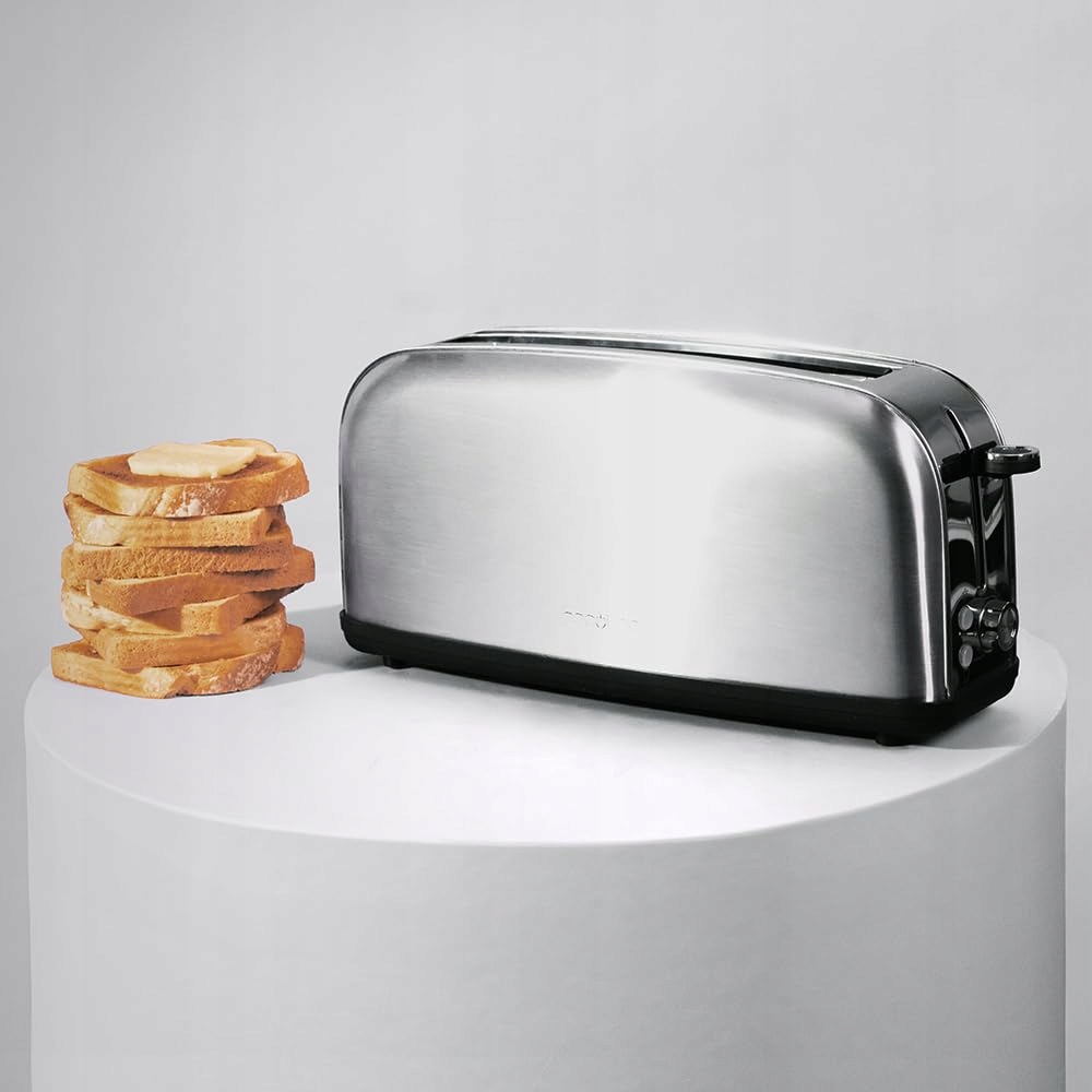 CECOTEC Toster Pionowy 850W 2 Kromki Szeroki Slot Stal Nierdzewna — miniatura 4