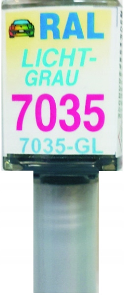 RAL 7035 LICHTGRAU LAKIER SAMOCHODOWY ZAPRAWKA DO RYS 10 ML ARASYSTEM