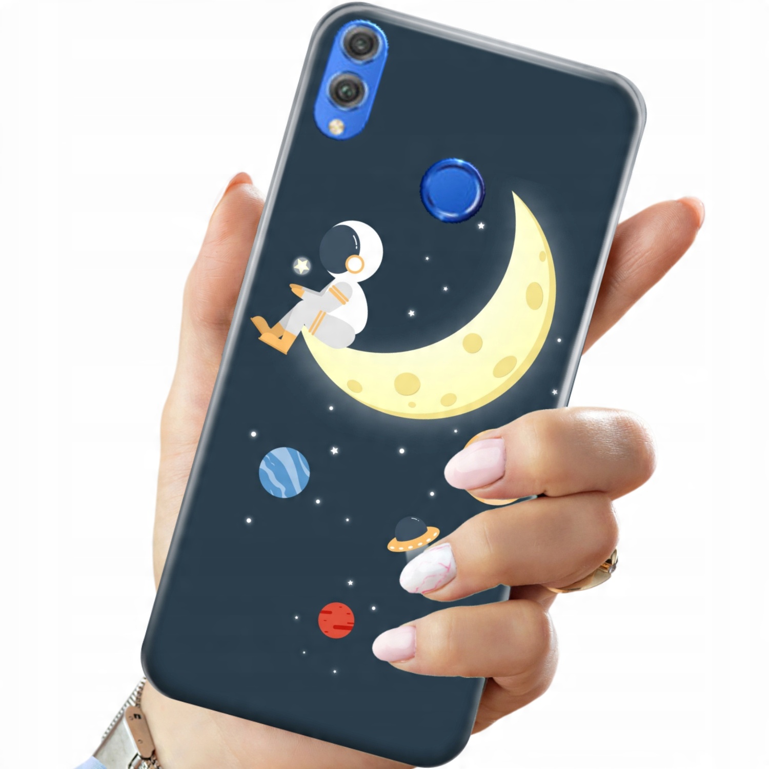 

Etui do Huawei Honor 8X Moon Księżyc Gwiazdy
