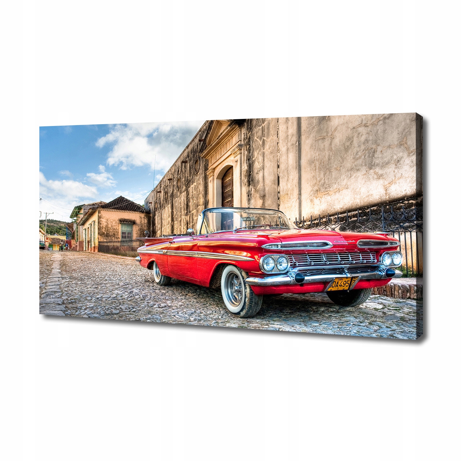 

Foto obraz na płótnie Czerwony Chevrolet 140x70 cm