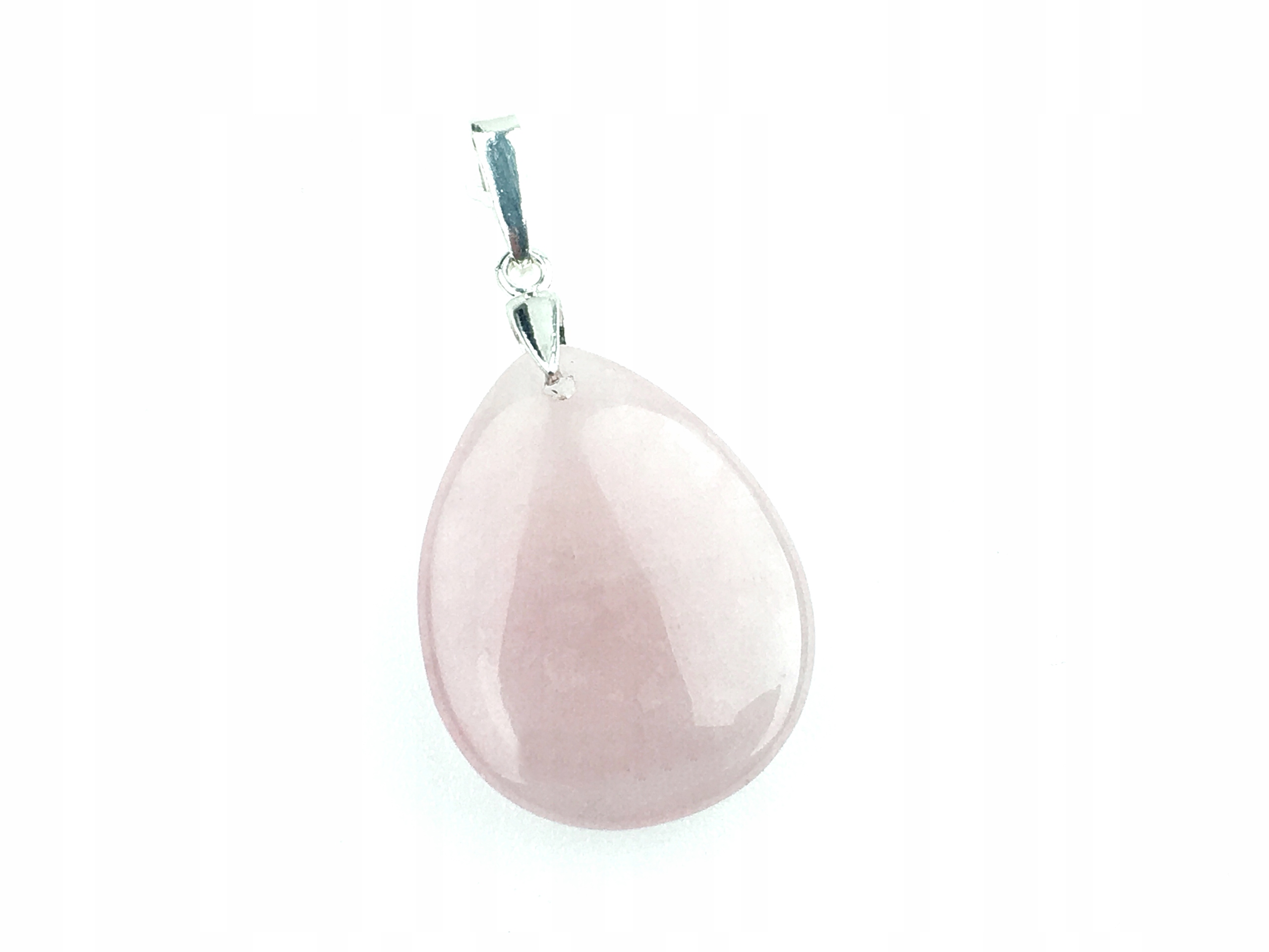 

srebrna zawieszka wisiorek kwarc różowy pr.925