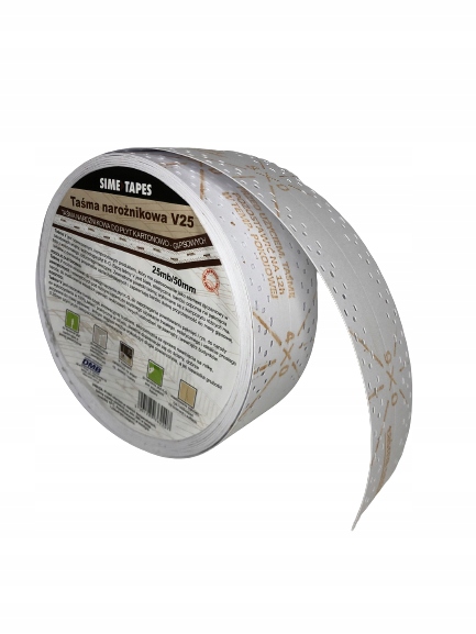 TAŚMA AMERYKAŃSKA NAROŻNIKOWA DO PŁYT GK 50mm/25mb Kod producenta STV25