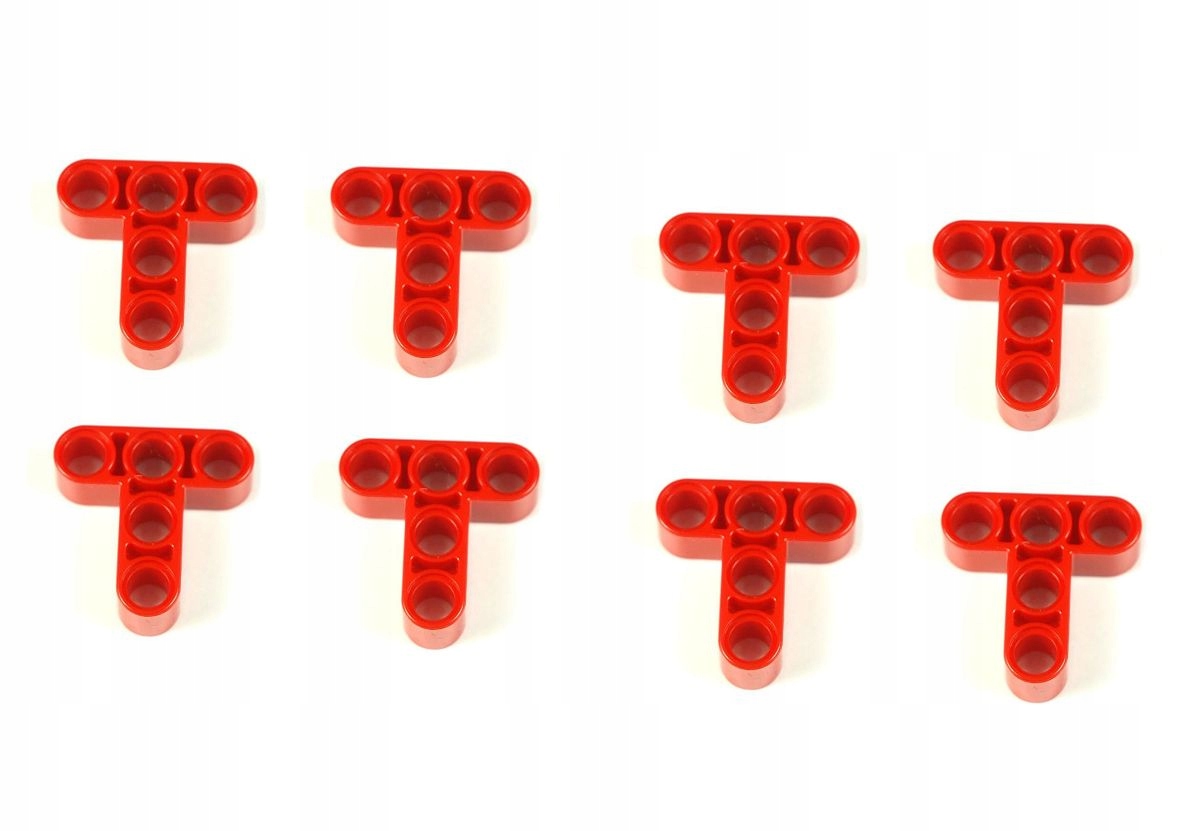 

Łącznik typu T Czerwony 8szt. Lego Technic 60484